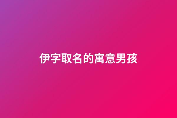 伊字取名的寓意男孩(伊字取名的寓意男孩名字大全)-第1張-男孩起名-玄機(jī)派