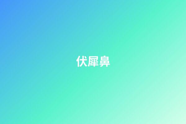 伏犀鼻