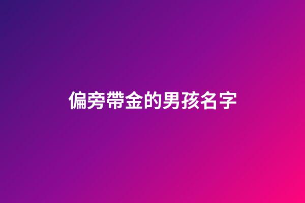 偏旁帶金的男孩名字(帶金旁好聽的男孩名字)-第1張-男孩起名-玄機派