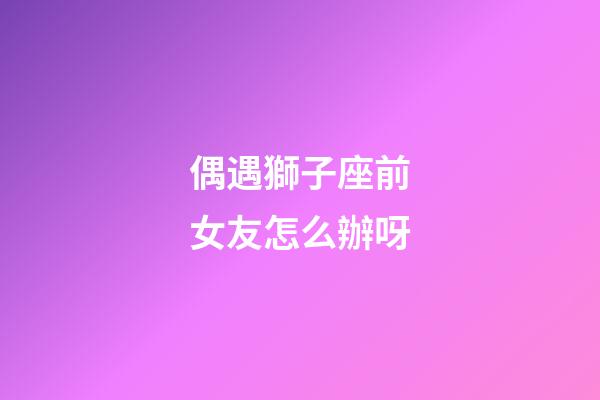 偶遇獅子座前女友怎么辦呀-第1張-星座運勢-玄機派