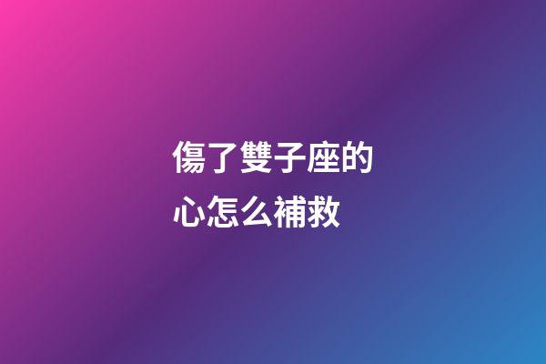 傷了雙子座的心怎么補救-第1張-星座運勢-玄機派