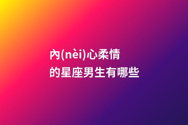 內(nèi)心柔情的星座男生有哪些-第1張-星座運(yùn)勢(shì)-玄機(jī)派