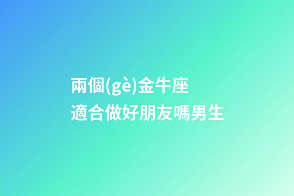 兩個(gè)金牛座適合做好朋友嗎男生-第1張-星座運(yùn)勢(shì)-玄機(jī)派