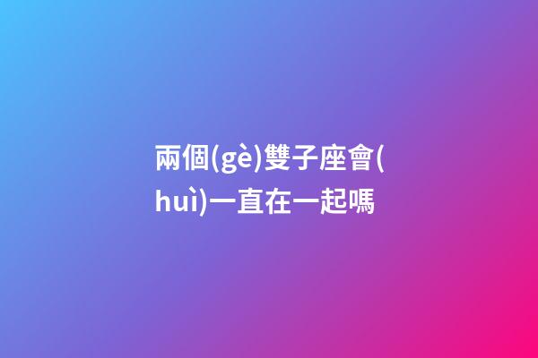 兩個(gè)雙子座會(huì)一直在一起嗎-第1張-星座運(yùn)勢(shì)-玄機(jī)派