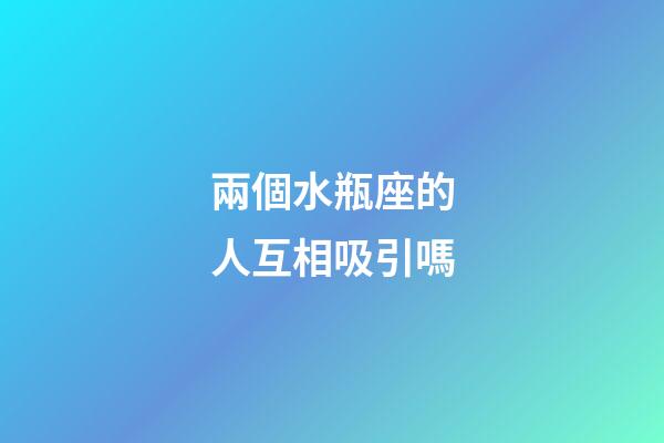 兩個水瓶座的人互相吸引嗎-第1張-星座運勢-玄機派