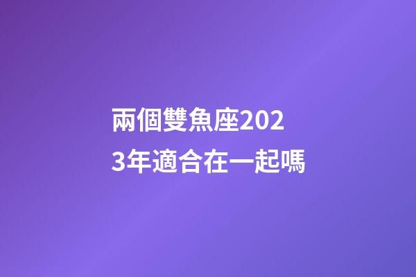 兩個雙魚座2023年適合在一起嗎-第1張-星座運勢-玄機派