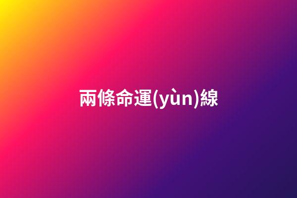 兩條命運(yùn)線