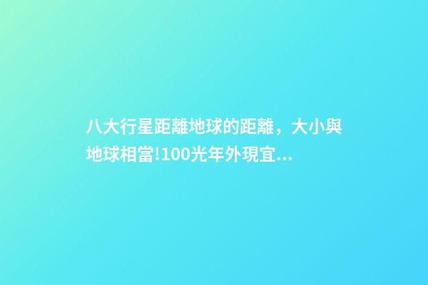 八大行星距離地球的距離，大小與地球相當!100光年外現宜居行星或有液態水-第1張-觀點-玄機派