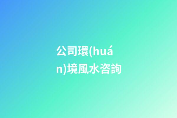 公司環(huán)境風水咨詢