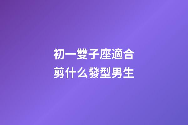 初一雙子座適合剪什么發型男生-第1張-星座運勢-玄機派