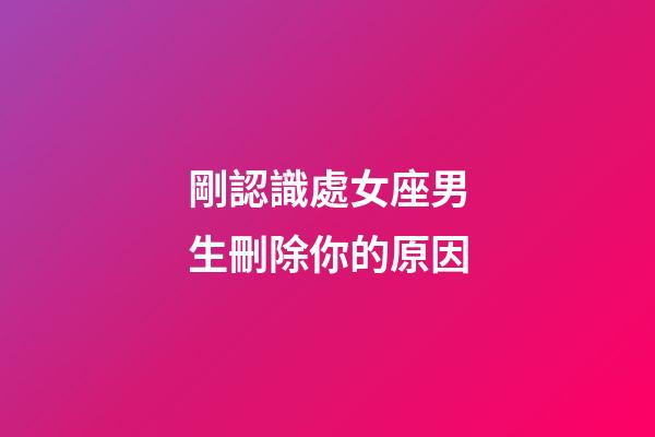 剛認識處女座男生刪除你的原因-第1張-星座運勢-玄機派