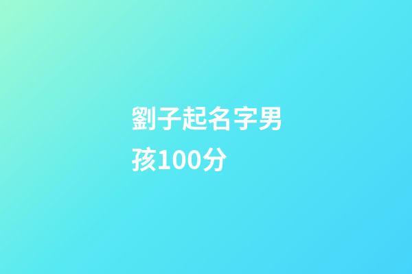 劉子起名字男孩100分(劉子什么名字好聽男孩)-第1張-男孩起名-玄機派