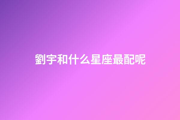 劉宇和什么星座最配呢-第1張-星座運勢-玄機派