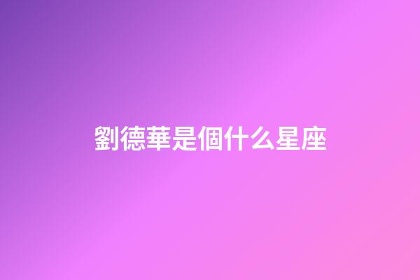劉德華是個什么星座-第1張-星座運勢-玄機派