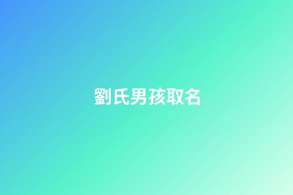 劉氏男孩取名(劉氏男孩起名大全2023)-第1張-男孩起名-玄機(jī)派