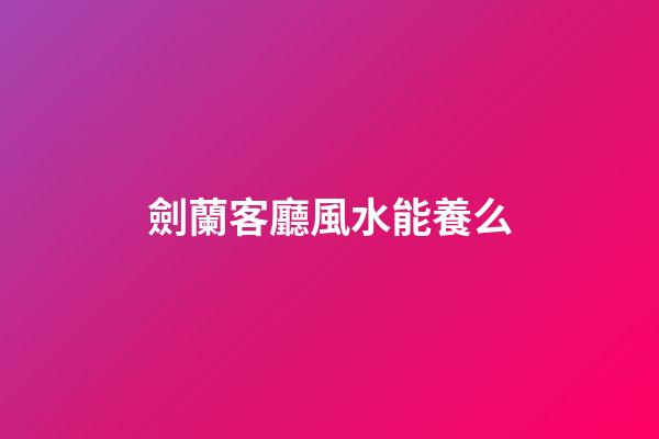 劍蘭客廳風水能養么