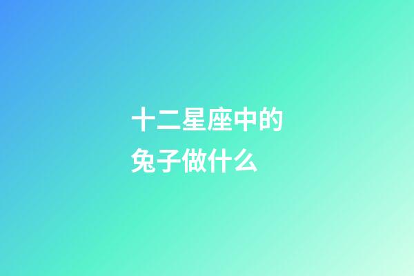 十二星座中的兔子做什么-第1張-星座運勢-玄機派