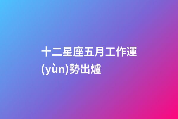 十二星座五月工作運(yùn)勢出爐-第1張-星座運(yùn)勢-玄機(jī)派