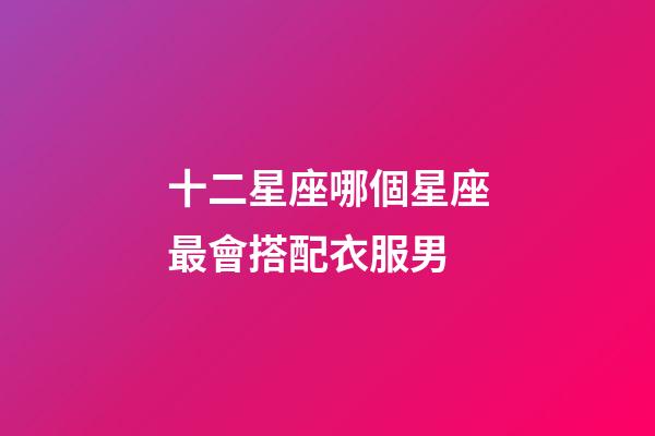 十二星座哪個星座最會搭配衣服男-第1張-星座運勢-玄機派