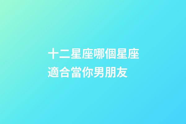 十二星座哪個星座適合當你男朋友-第1張-星座運勢-玄機派