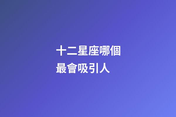 十二星座哪個最會吸引人-第1張-星座運勢-玄機(jī)派