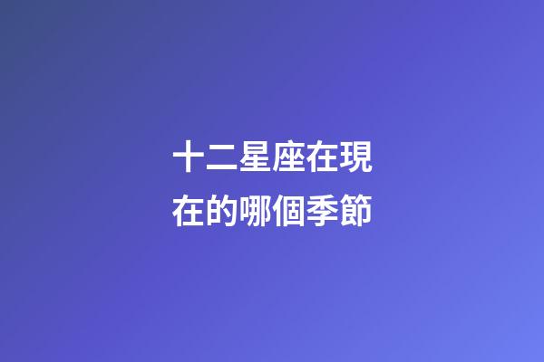 十二星座在現在的哪個季節-第1張-星座運勢-玄機派