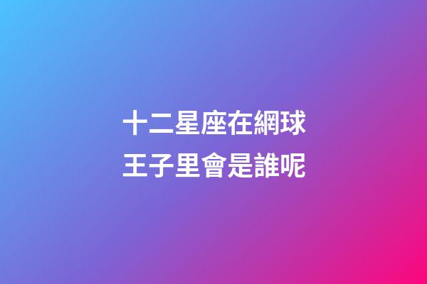 十二星座在網球王子里會是誰呢-第1張-星座運勢-玄機派
