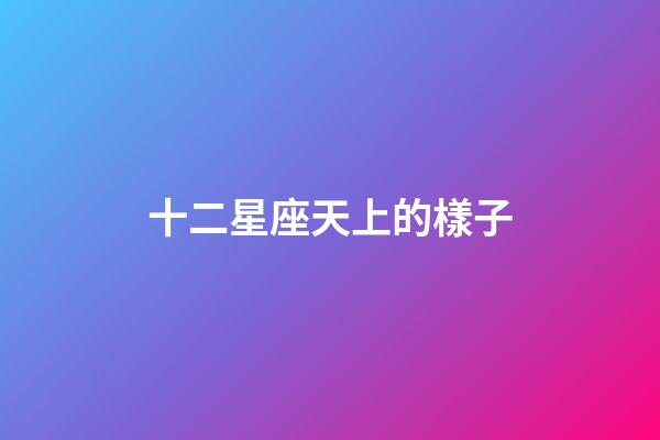 十二星座天上的樣子