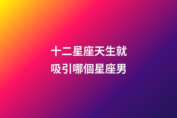 十二星座天生就吸引哪個星座男-第1張-星座運勢-玄機派