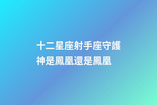 十二星座射手座守護神是鳳凰還是鳳凰-第1張-星座運勢-玄機派