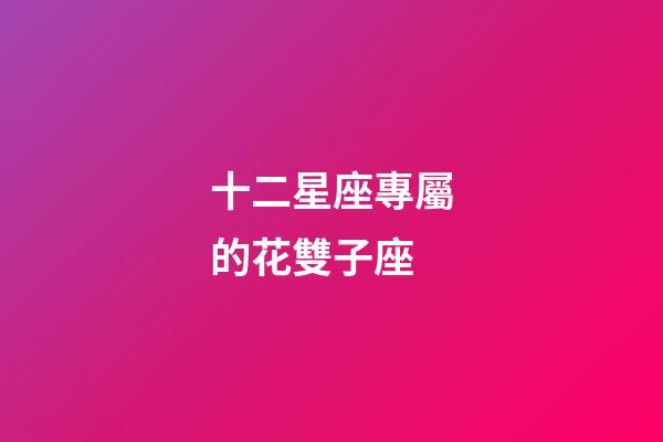 十二星座專屬的花雙子座-第1張-星座運勢-玄機派