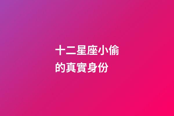 十二星座小偷的真實身份-第1張-星座運勢-玄機派