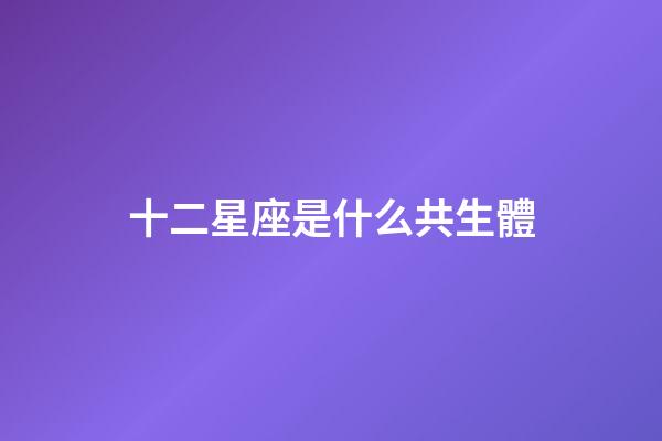 十二星座是什么共生體-第1張-星座運勢-玄機派