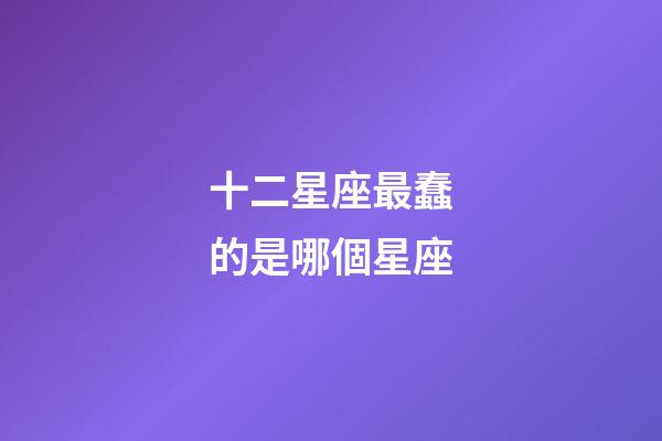十二星座最蠢的是哪個星座-第1張-星座運勢-玄機派