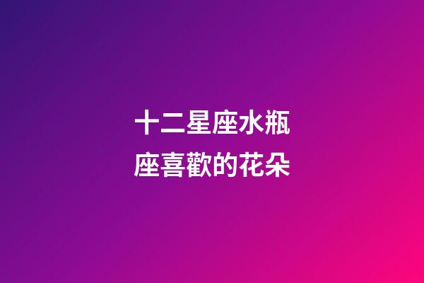 十二星座水瓶座喜歡的花朵-第1張-星座運勢-玄機派