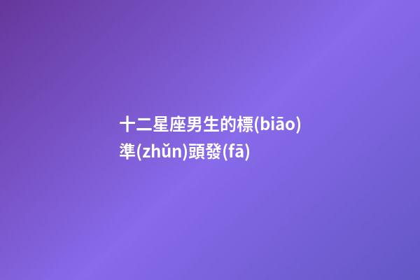 十二星座男生的標(biāo)準(zhǔn)頭發(fā)-第1張-星座運勢-玄機派