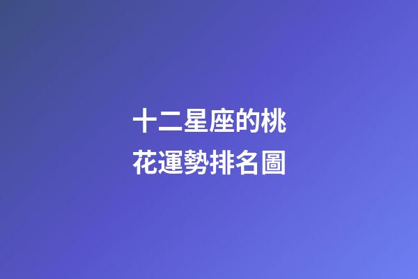 十二星座的桃花運勢排名圖-第1張-星座運勢-玄機派