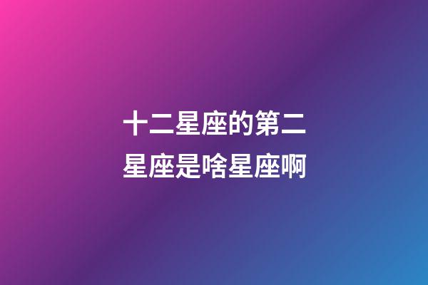 十二星座的第二星座是啥星座啊-第1張-星座運(yùn)勢(shì)-玄機(jī)派