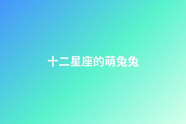 十二星座的萌兔兔-第1張-星座運(yùn)勢-玄機(jī)派