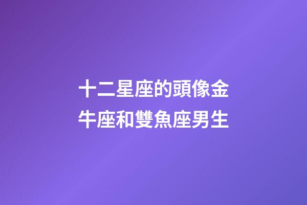 十二星座的頭像金牛座和雙魚座男生-第1張-星座運勢-玄機派