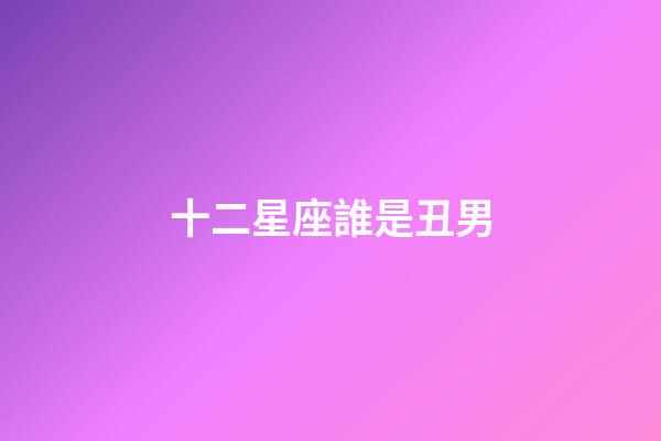 十二星座誰是丑男