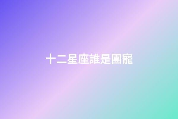 十二星座誰是團寵-第1張-星座運勢-玄機派