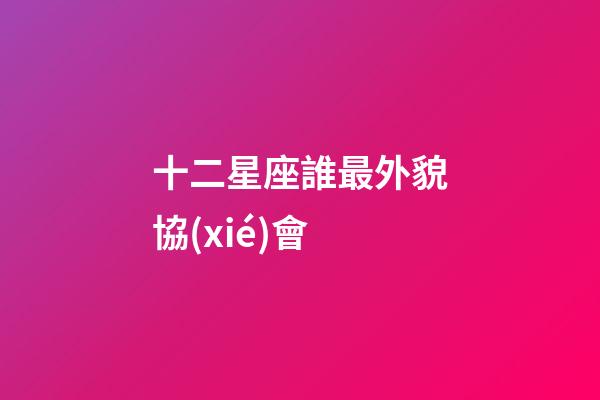 十二星座誰最外貌協(xié)會-第1張-星座運勢-玄機派