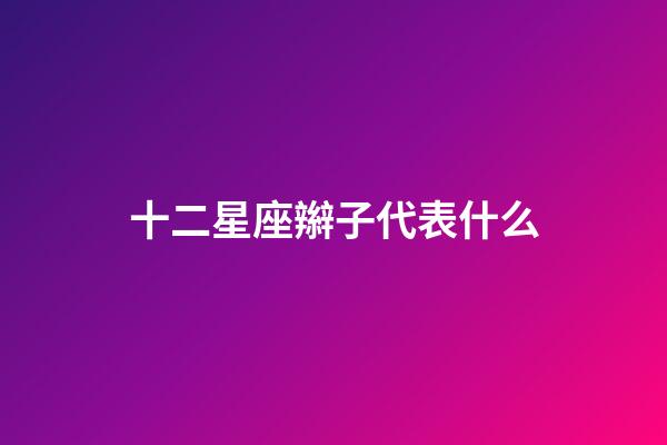 十二星座辮子代表什么-第1張-星座運勢-玄機派