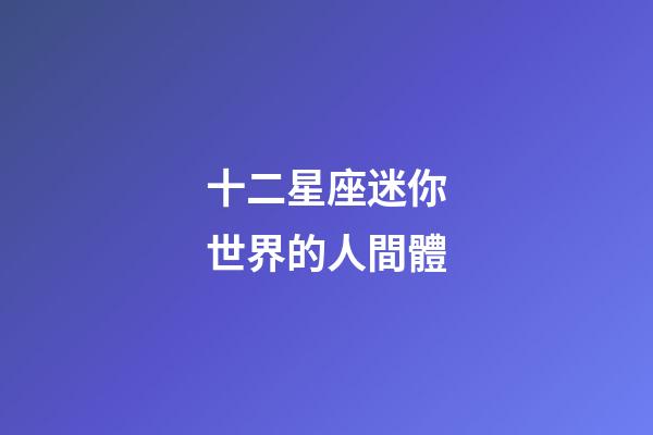 十二星座迷你世界的人間體-第1張-星座運勢-玄機派