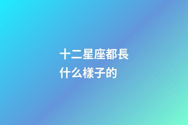 十二星座都長什么樣子的-第1張-星座運勢-玄機派