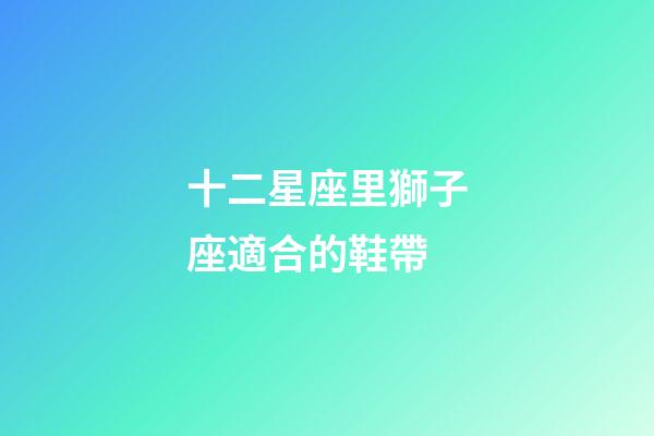 十二星座里獅子座適合的鞋帶-第1張-星座運(yùn)勢(shì)-玄機(jī)派