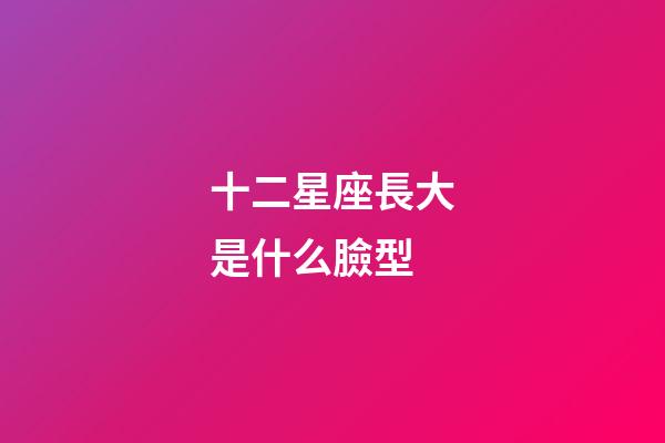 十二星座長大是什么臉型-第1張-星座運勢-玄機派