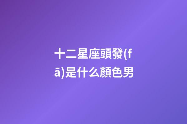 十二星座頭發(fā)是什么顏色男-第1張-星座運(yùn)勢(shì)-玄機(jī)派