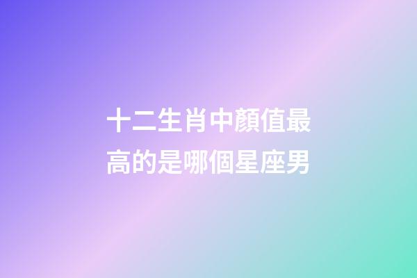 十二生肖中顏值最高的是哪個星座男-第1張-星座運勢-玄機派